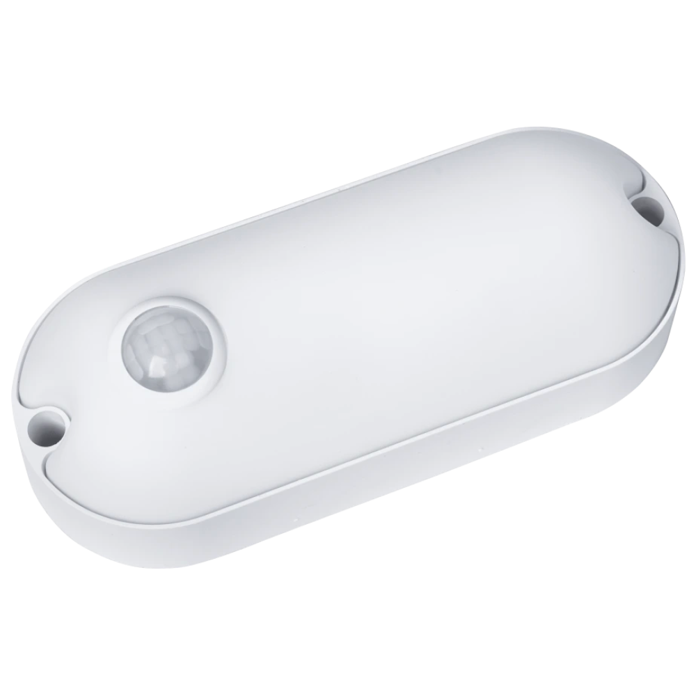 Світлодіодний світильник 12Вт 1080Lm AC165-265V 6500K (овал) з датчиком руху