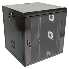 Шафа акрилове скло чорна 19"12U, 600х600х640 мм