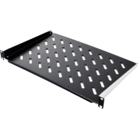 Полиця консольна чорна 19" 1U 250мм