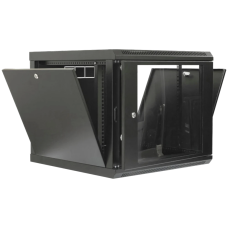 Шафа 19" 9U 600x600x507мм акрилове скло чорна