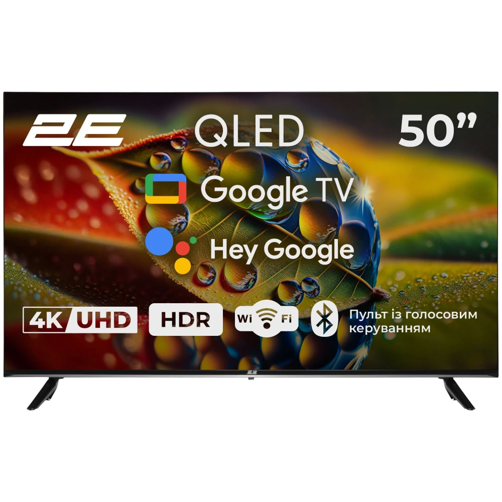 Телевізор 2E 50A77Q 50" дюймів 3840x2160 QLED Google TV