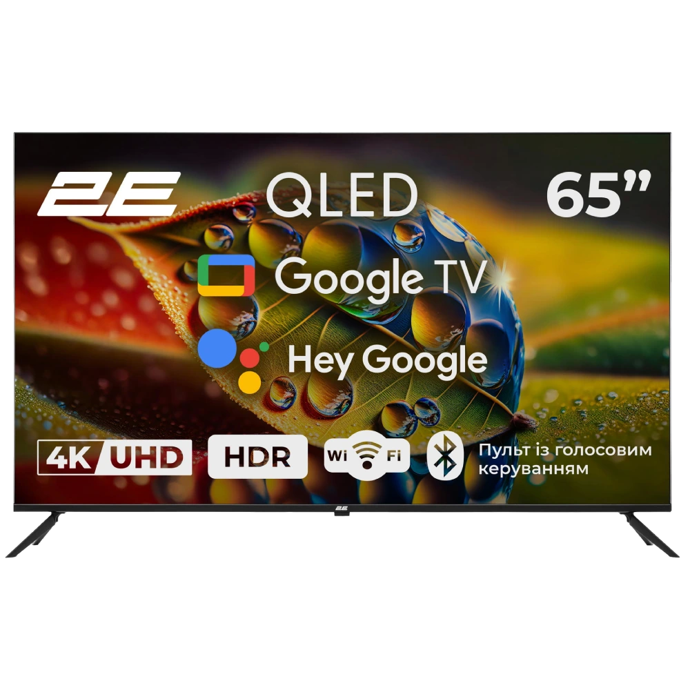 Телевізор 2E 65A77Q 65" дюймів 3840x2160 QLED Google TV