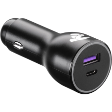 Зарядний пристрій автомобільний 2E Dual USB Car Charger 38W USB-C Black (2E-ACR18PDQC-B)