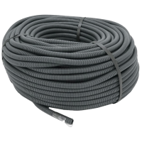 Труба гофрована УЕА 350Н 16/12мм бухта 100м гибкая с протяжкой негорючая