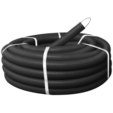 Труба гофрована 750Н 25/19мм бухта 100м гнучка з протяжкою негорюча UF-стійка