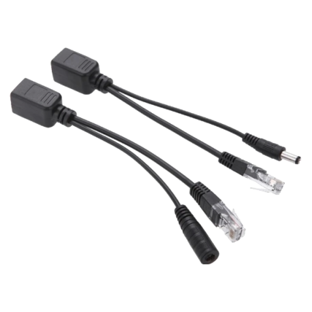 Інжектор пасивний (пара) POE 802.3at (30Вт), Black, OEM Q50