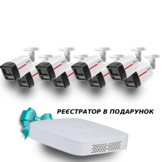 Dahua WizColor Kit - Buy and Try! (8х DH-IPC-HFW2449TL-S-PRO +1 х NVR2108-I2)