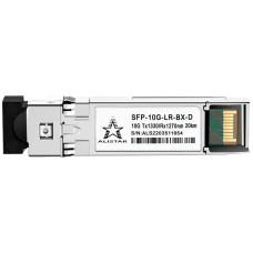 Модуль ALISTAR SFP-10G-LR-BX-D SFP+ 10G BASE-BX 1SM WDM LC 20KM TX1330/RX1270nm DOM