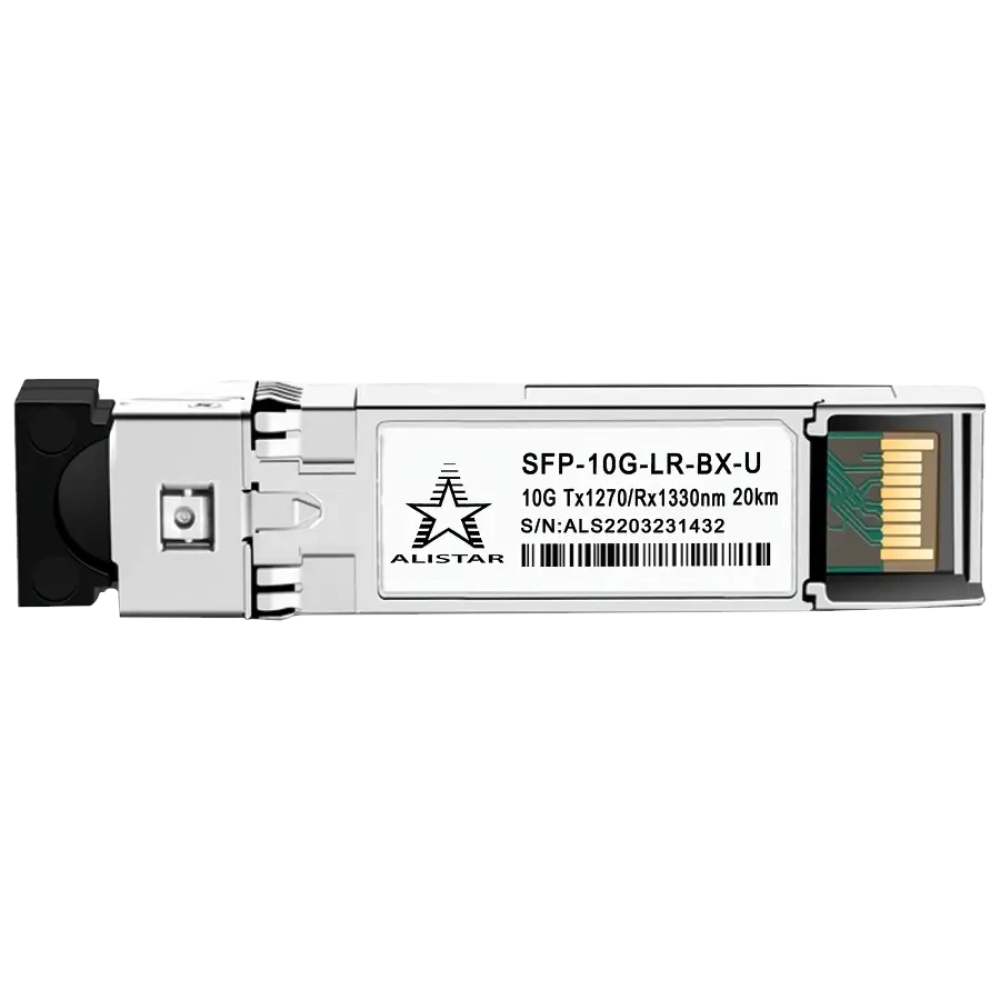 Модуль ALISTAR SFP-10G-LR-BX-U SFP+ 10G BASE-BX 1SM WDM LC 20KM TX1270/RX1330nm DOM