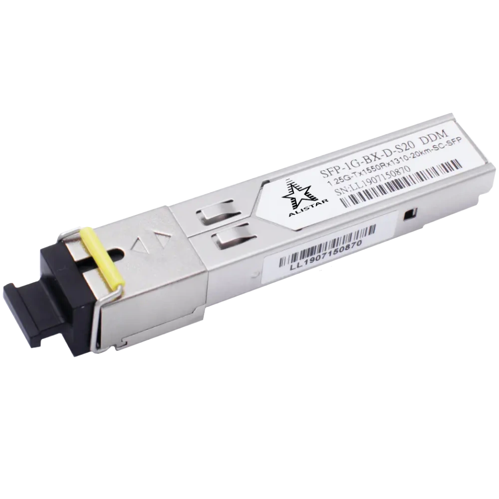 Модуль ALISTAR SFP-1G-BX-D-S20 SFP 1G 1SM WDM SC 20KM TX1550/RX1310nm DDM