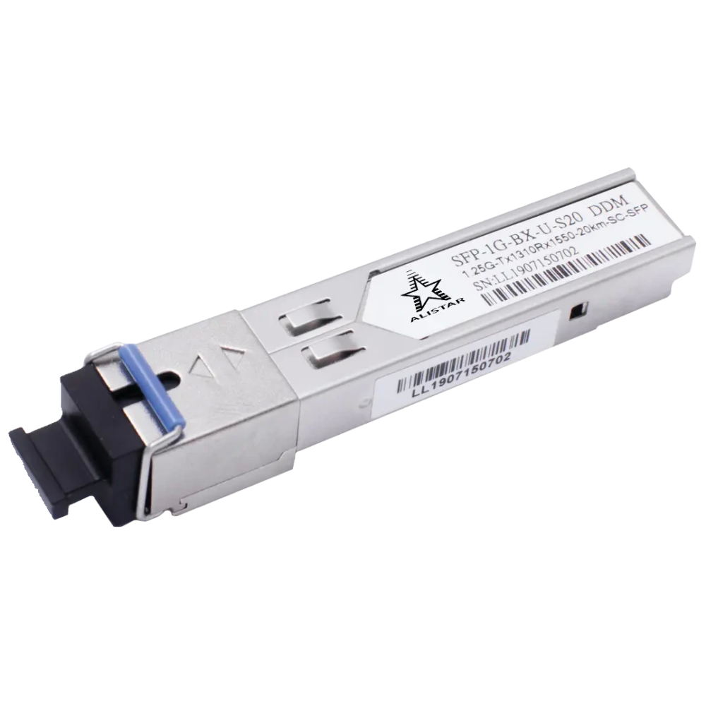 Модуль ALISTAR SFP-1G-BX-U-S20 SFP 1G 1SM WDM SC 20KM TX1310/RX1550nm DDM