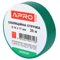 Iзоляцiйна стрiчка зелена  APRO 0.14х17 мм 20 м