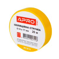 Iзоляцiйна стрiчка жовта  APRO 0.14х17 мм 20 м