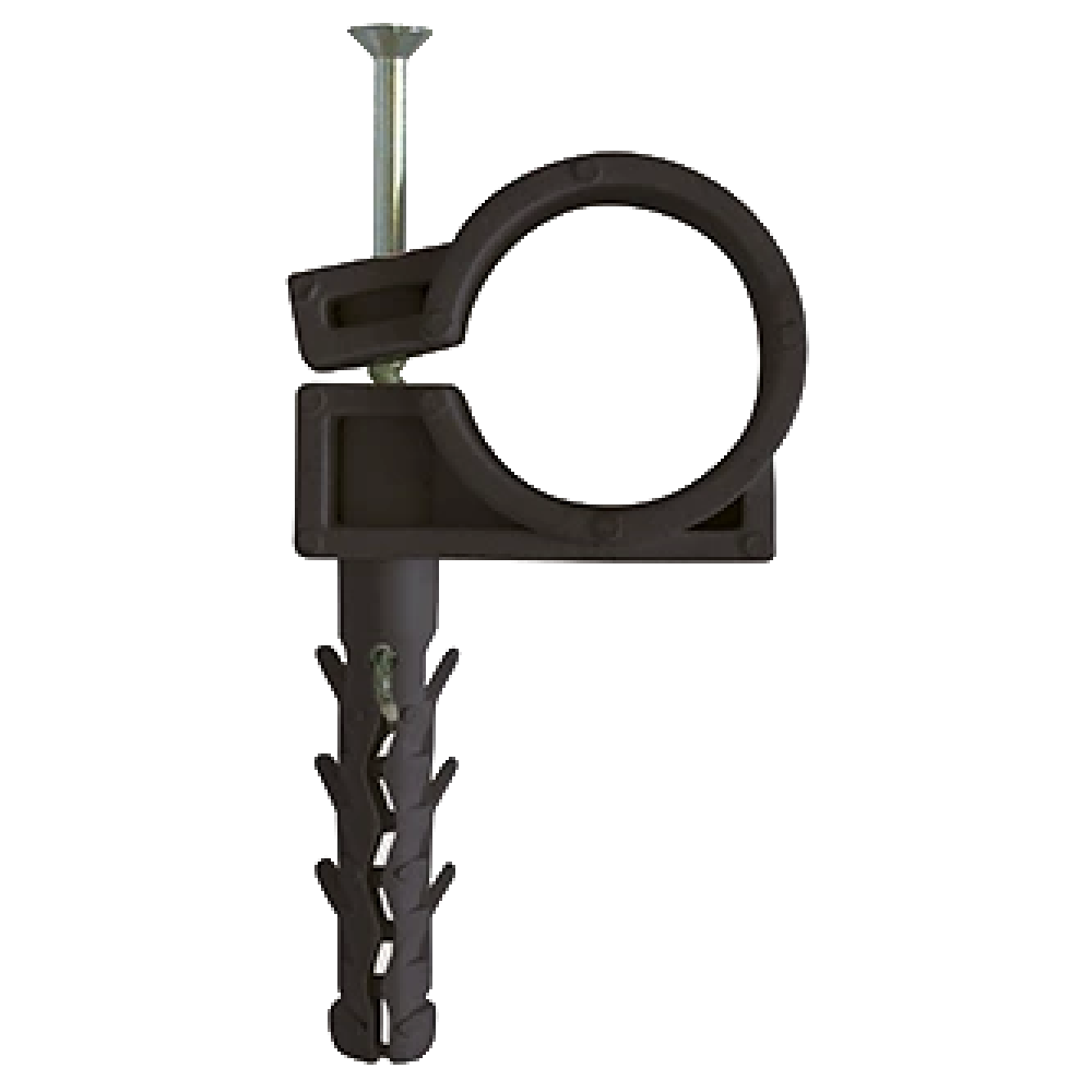 Обойма для труб і кабелю APRO 18-20 мм (пач. 50 шт.) чорна