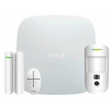 Комплект охоронної сигналізації Ajax StarterKit Cam Plus HDR ECG (8EU) UA white
