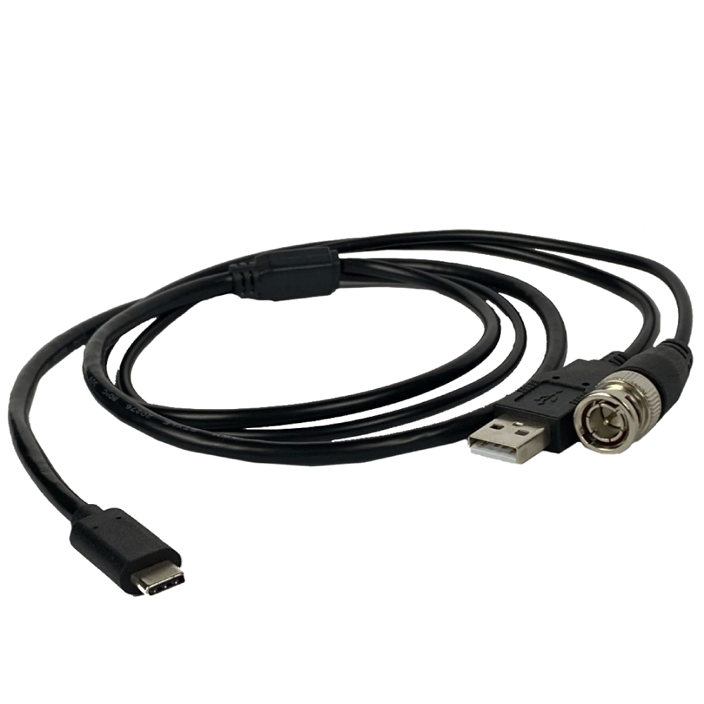 Кабель для виводу аналогового зображення з монокулярів AGM BNC + USB - Type C 1м