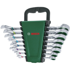 Набір ключів комбінованих Bosch (1600A027PS) с трещоткой 8 шт