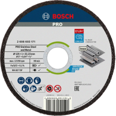 Коло відрізне Bosch PRO for Inox 125×1 мм