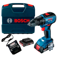Акумуляторний дриль-шурупокрут + 2 акб 18 В / 2 А•г + ЗП GAL 18V-20 + L-Case Bosch Professional GSR 18V-50 (06019H5000)