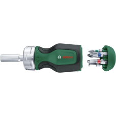 Викрутка Bosch Stubby (1600A027PK) з тріскачкою + 6 біт