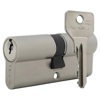 Циліндр CISA C2000 70 (35*35) нікель матовий 3 ключі