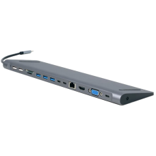 Док станція Cablexpert A-CM-COMBO9-01 USB-C 9-в-1 Док станція Cablexpert A-CM-COMBO9-01 USB-C 9-в-1