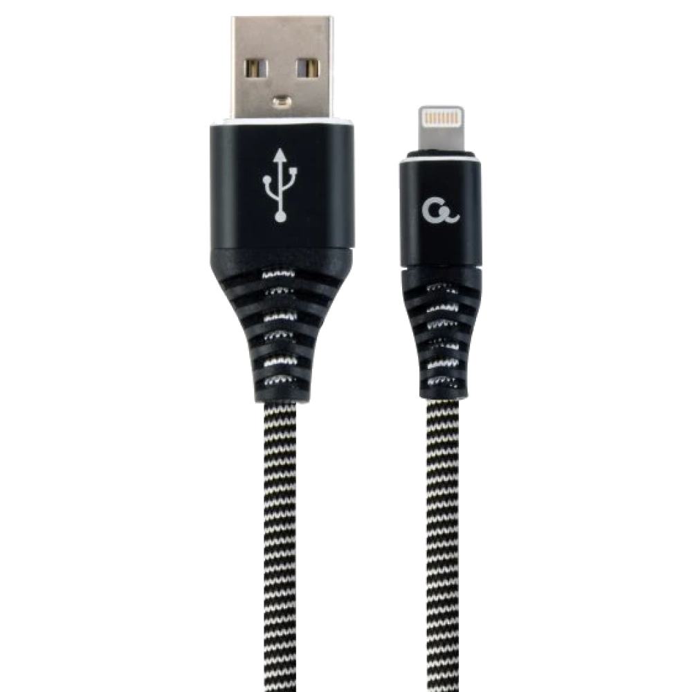 Кабель Cablexpert CC-USB2B-AMLM-1M-BW USB 2.0/Lightning 1м