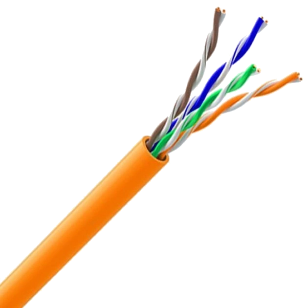 Кабель вита пара ЗЗКМ (UTP мідь безгалогенний LSZH) Cat. 5e U/UTP LSZH 4х2х24 AWG (7091010) бухта 305м