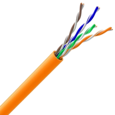 Кабель вита пара ЗЗКМ (UTP мідь безгалогенний LSZH) Cat. 5e U/UTP LSZH 4х2х24 AWG (7091010) бухта 305м
