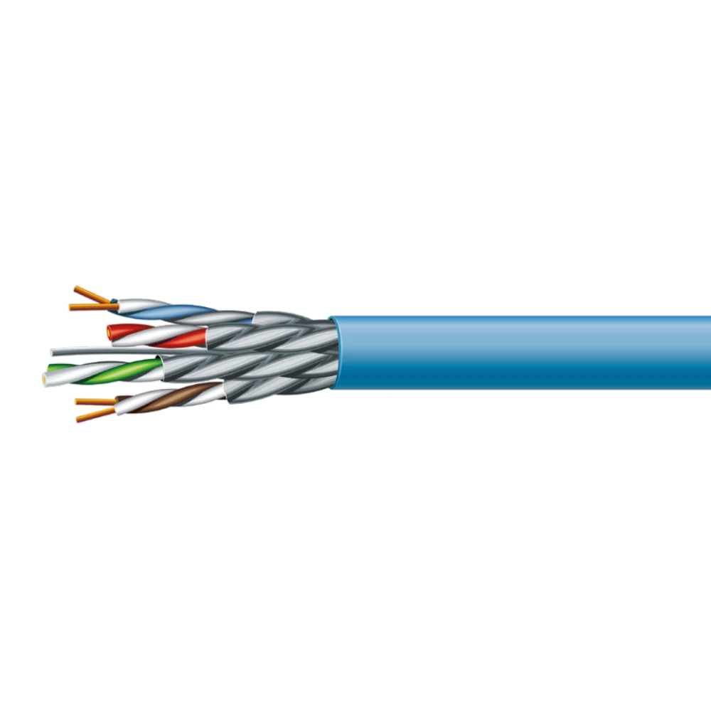 Кабель кручена пара ЗЗКМ Cat. 6 A U/FTP LSZH 4х2х23 AWG (к) бухта 500м.