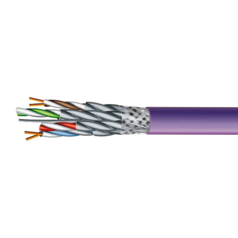 Кабель ЗЗКМ (FTP мідь безгалоговий LSZH) Category 7e S/FTP LSZH 4х2х23 AWG (70910151) бухта 500м.