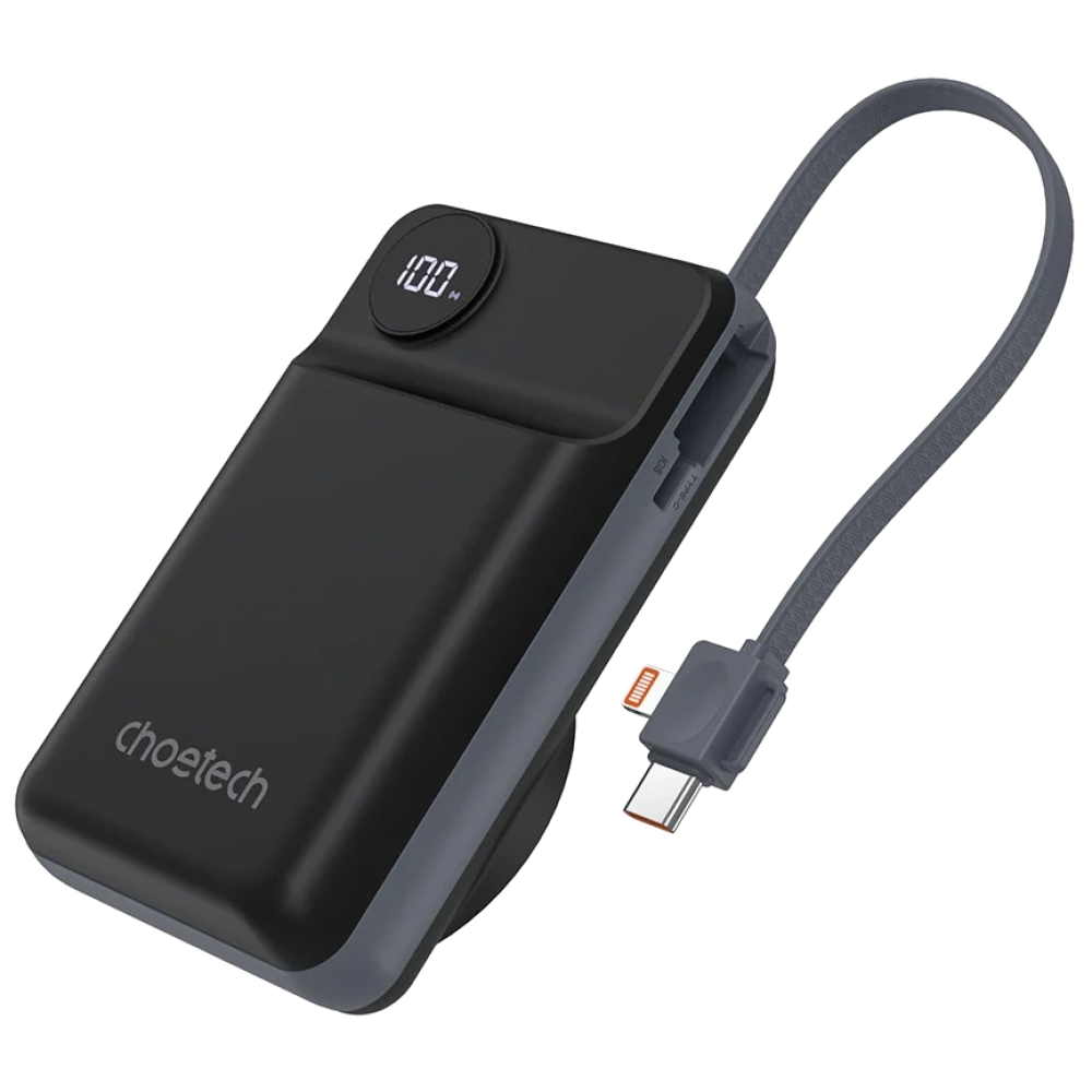 Повербанк Choetech B696 20 000мА•ч Black с магнитной зарядкой