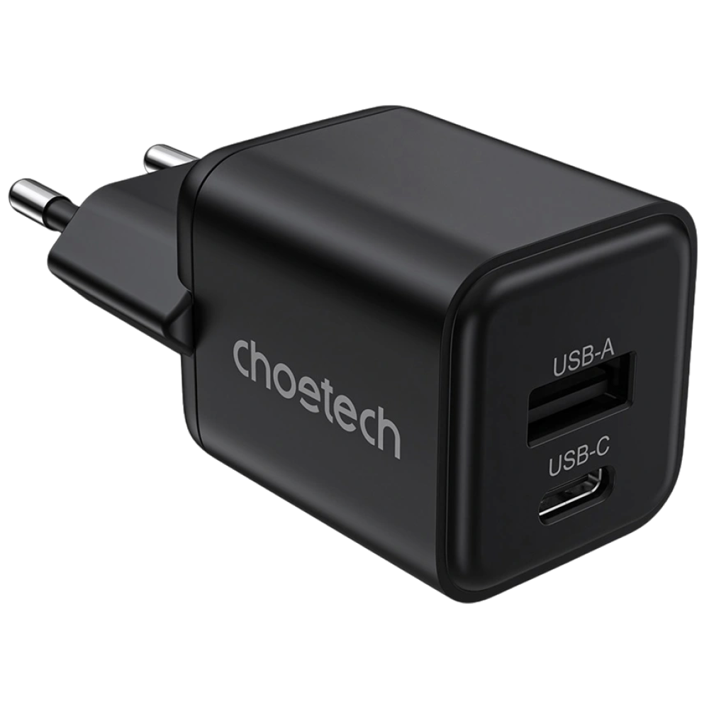 Адаптер Choetech PD5012 mini Black PD30W GAN A+C