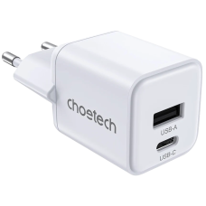 Адаптер Choetech PD5012 mini White PD30W GAN A+C