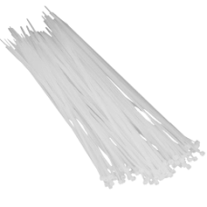 Хомут білий Courbi 200 x 4,8 (100шт)