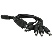 Дільник живлення DC-F=>5xDC-M (D 5,5x2,5мм) 40см