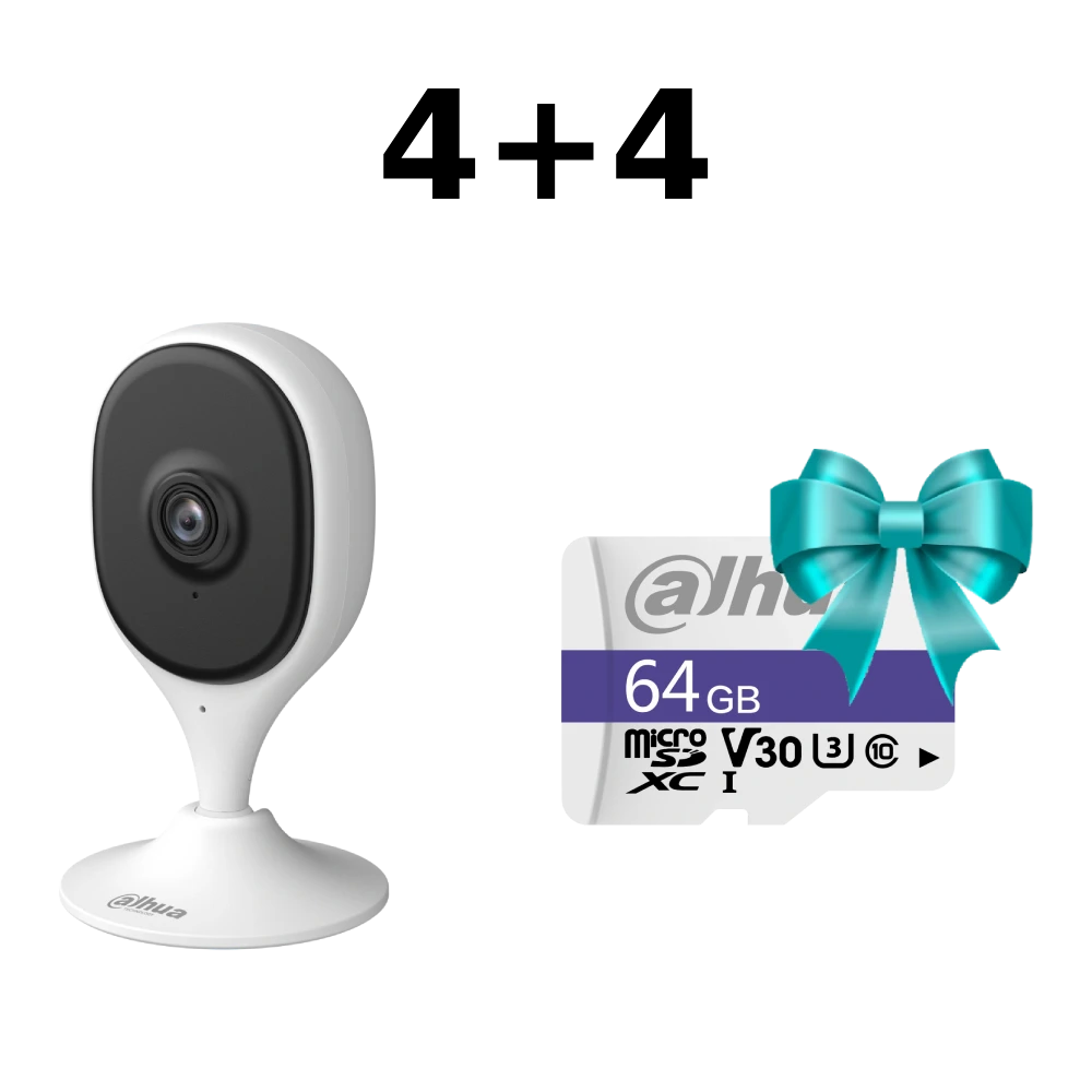 Комплект Dahua 4+4 DH-C5A 5МП Wi-Fi Комплект Dahua 4+4 DH-C5A 5МП Wi-Fi