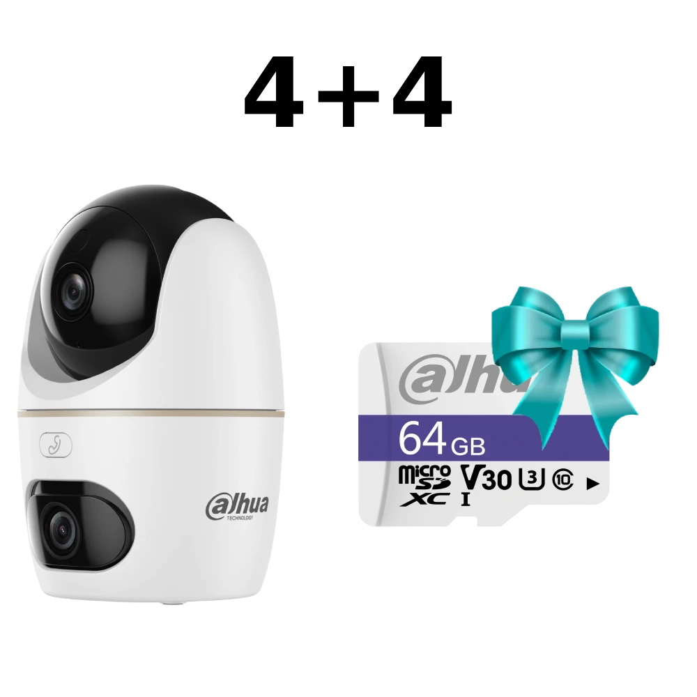 Комплект Dahua 4+4 DH-H5D-5F 5МП Wi-Fi панорамна Комплект Dahua 4+4 DH-H5D-5F 5МП Wi-Fi панорамна