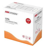 Кабель Hikvision DS-1LN6UU/CCA CAT6 U/UTP grey (305м)