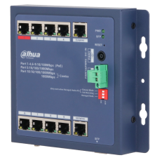 Комутатор 8 портів керований Dahua DH-CHS4110-8ET-90-F PoE Комутатор 8 портів керований Dahua DH-CHS4110-8ET-90-F PoE