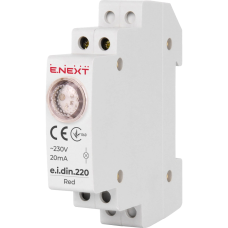 Індикатор на DIN-рейку червоний E.NEXT e.i.din.220.red Індикатор на DIN-рейку червоний E.NEXT e.i.din.220.red