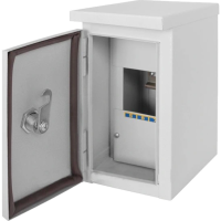 Шафа металева, під 4мод., герметична IP54, навісна, з замком E.NEXT e.mbox.stand.n.04.z