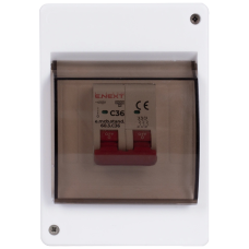 Корпус пластиковий 4-модульний навісний E.NEXT e.plbox.stand.n.04k