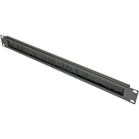 Кабельний організатор 1U зі щіткою, з каб. підтримкою, чорний, EPNew EPNew PLMN-V0801UZ