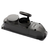 Колодка подвійна із заглушкою 2*16 (каучук) ERKA 6002