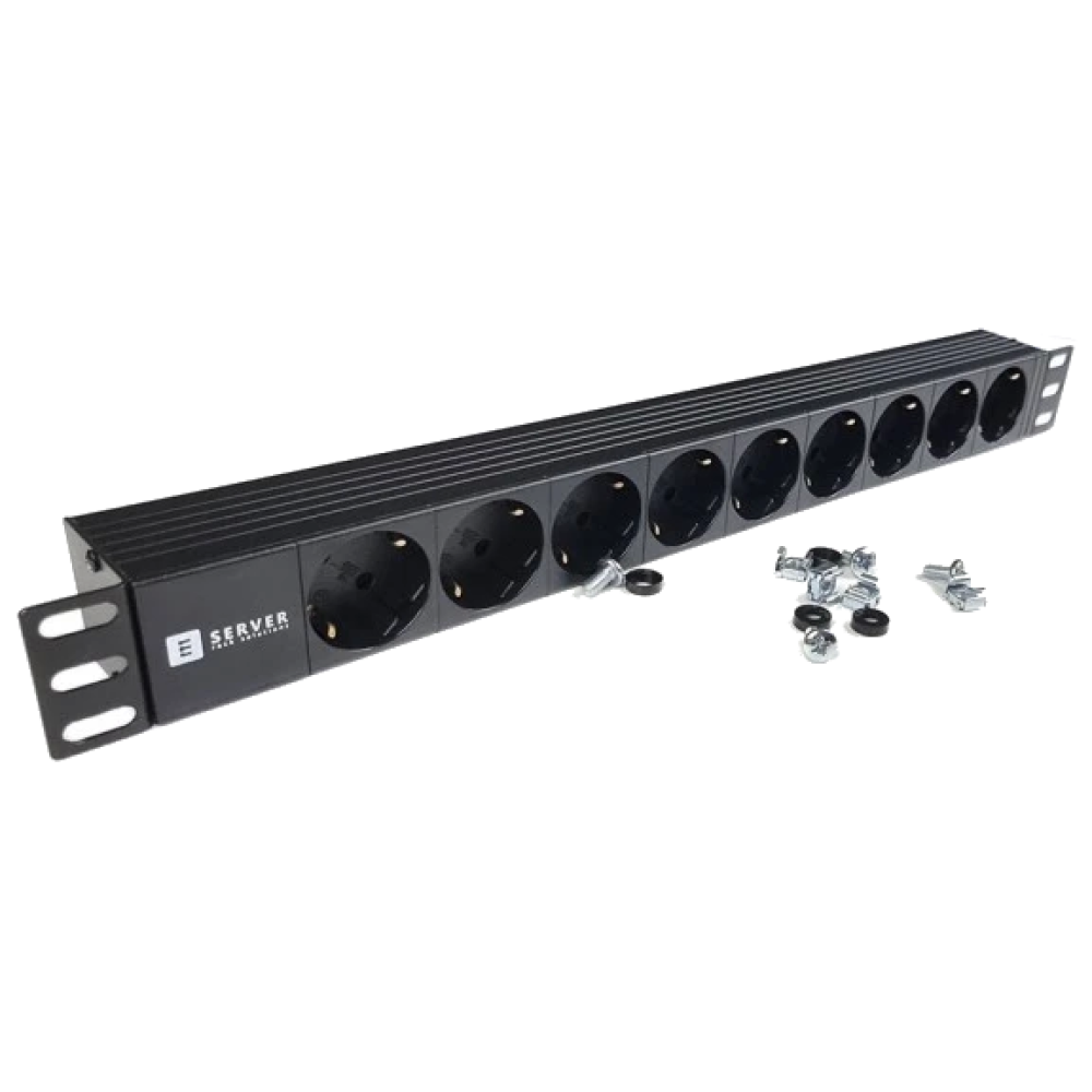 Подовжувач на 9 розеток без вимикача EServer Подовжувач на 9 розеток без вимикача EServer