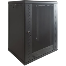 Шафа EServer 12U 600х350х637 скло, чорна