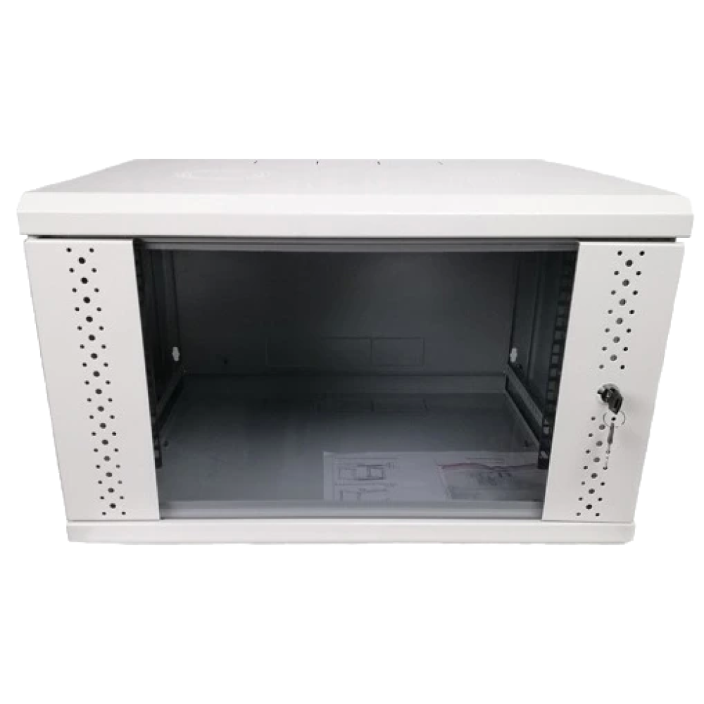 Шафа EServer 6U 600х350х370 скло, сіра Шафа EServer 6U 600х350х370 скло, сіра