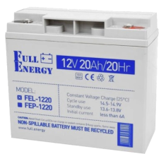 Акумулятор гелевий 12В 20 А•г для ДБЖ Full Energy FEL-1220