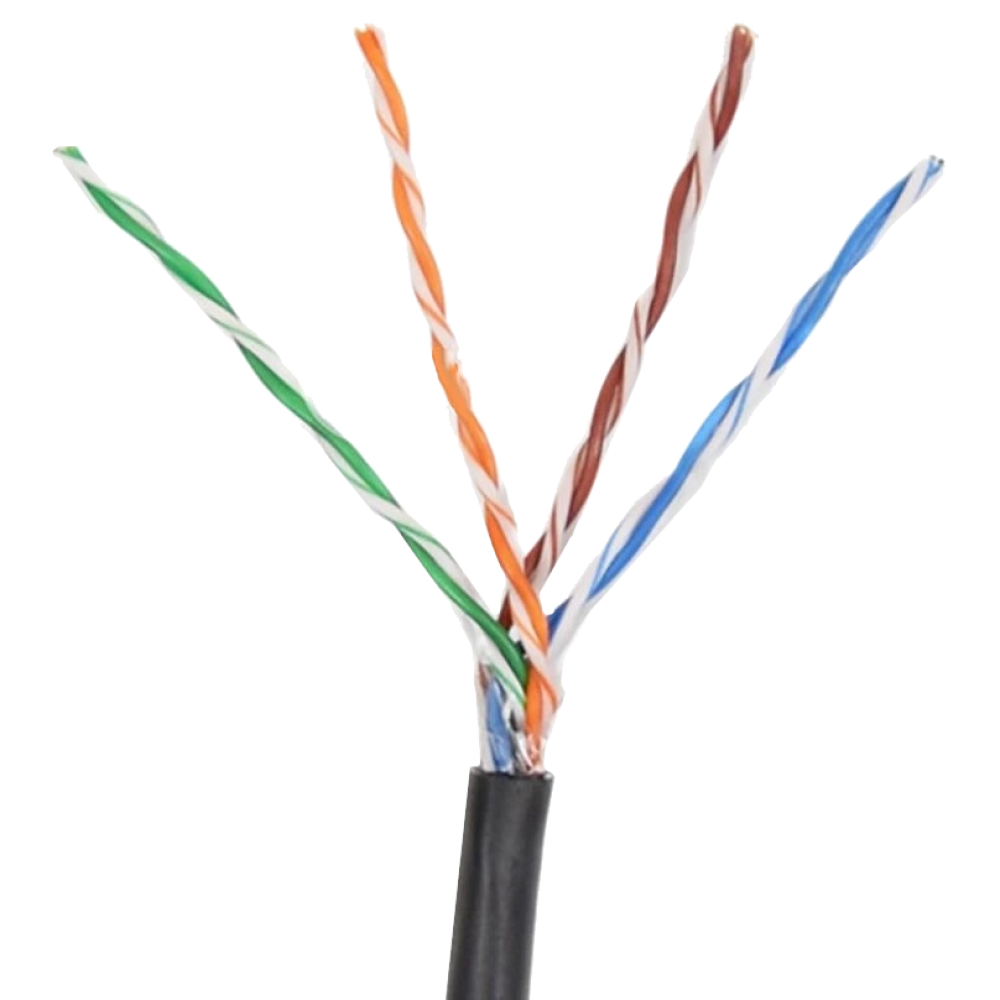 Кабель GM UTP 4*2*24AWG(0,51) СU CAT.5E PE (UTP медь наружная) 305 м